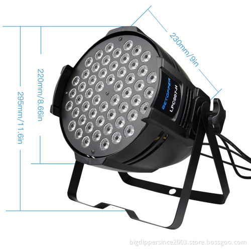 LPC007 LED Par 54x3W RGB 3in1 Party Par Can light dj projector wash lighting Stage Led Light